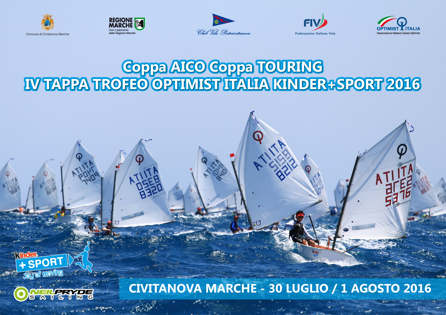 30 luglio / 1 agosto – Coppa Aico Coppa Touring – 4° tappa Trofeo Kinder+Sport
