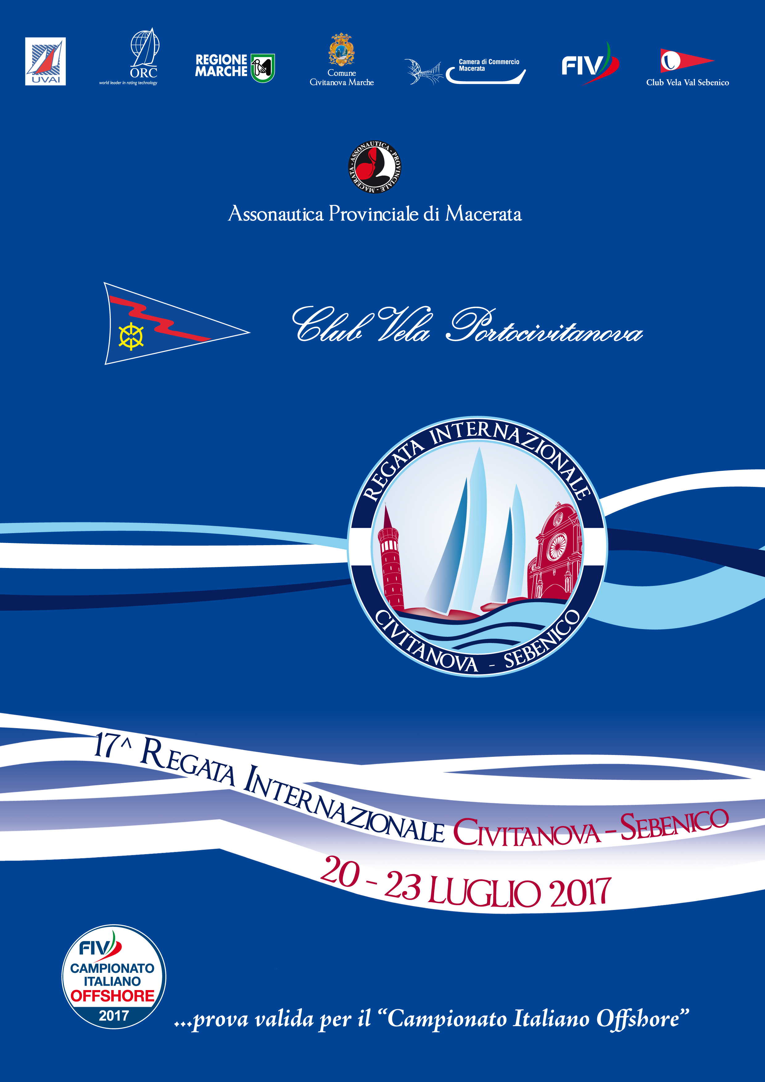 20 – 23 luglio 2017 – CIVITANOVA / SEBENICO tappa Campionato Italiano Offshore (valida Palo d’Oro)