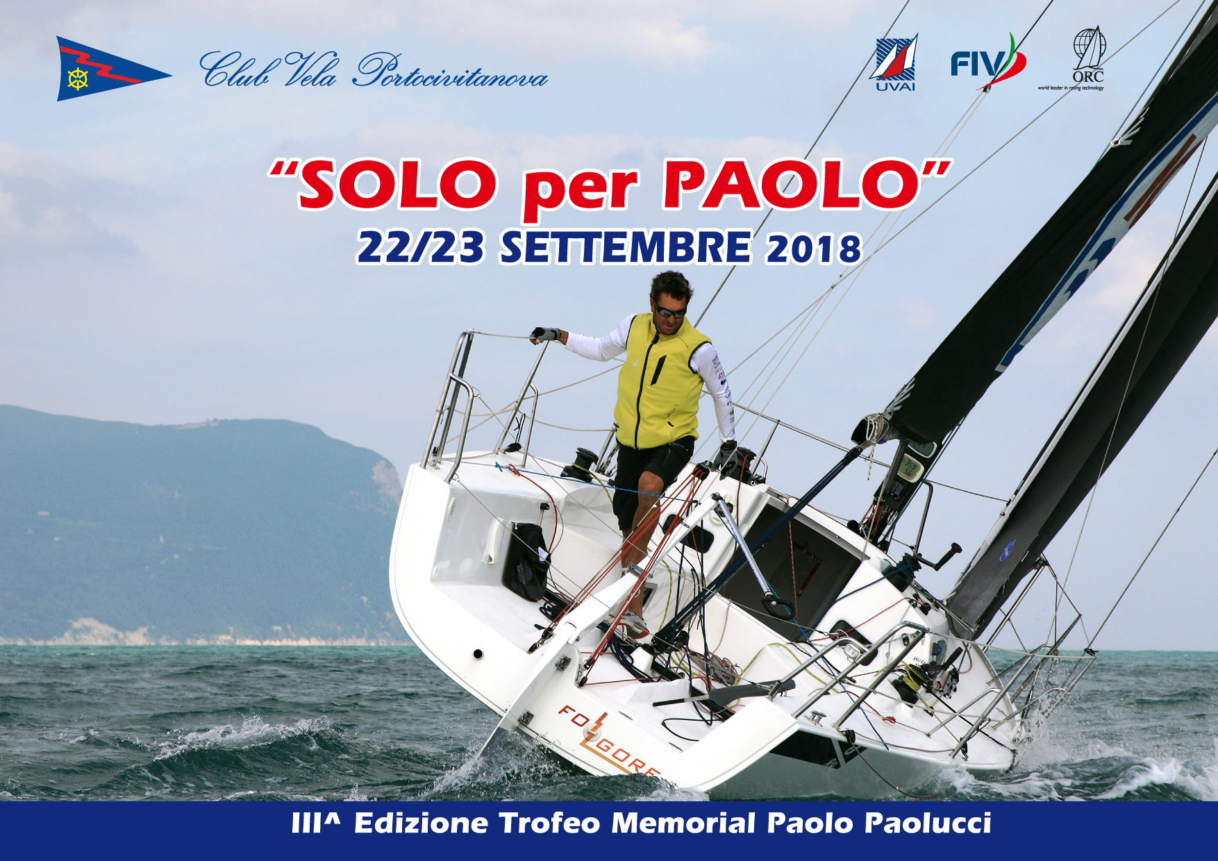 22 / 23 settembre – “SOLO PER PAOLO” regata in solitario (valida Palo D’Oro 2018)