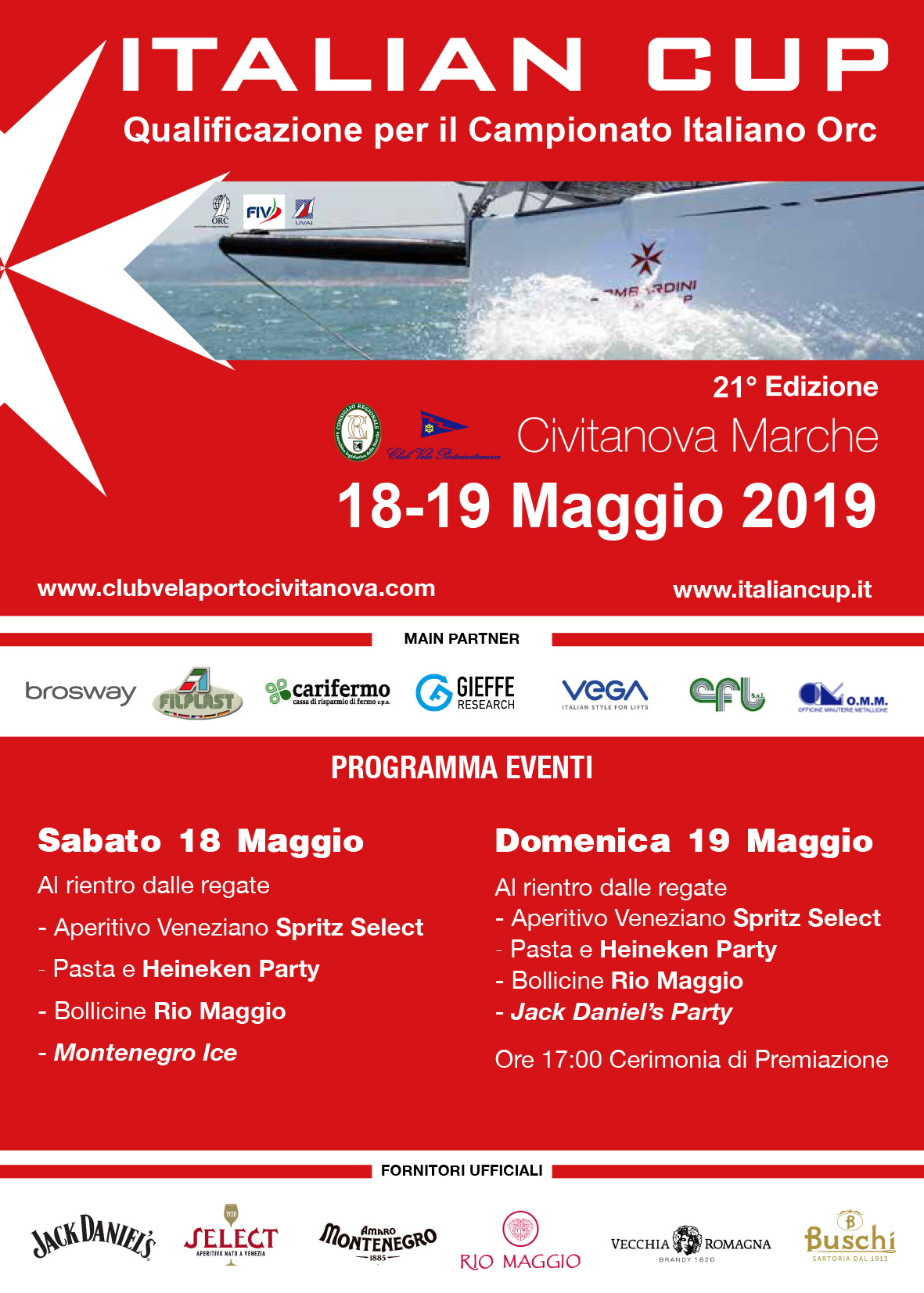 18 / 19 maggio – ITALIAN CUP qualificazione per il campionato Italiano d’Altura (valida Palo d’Oro 2019)