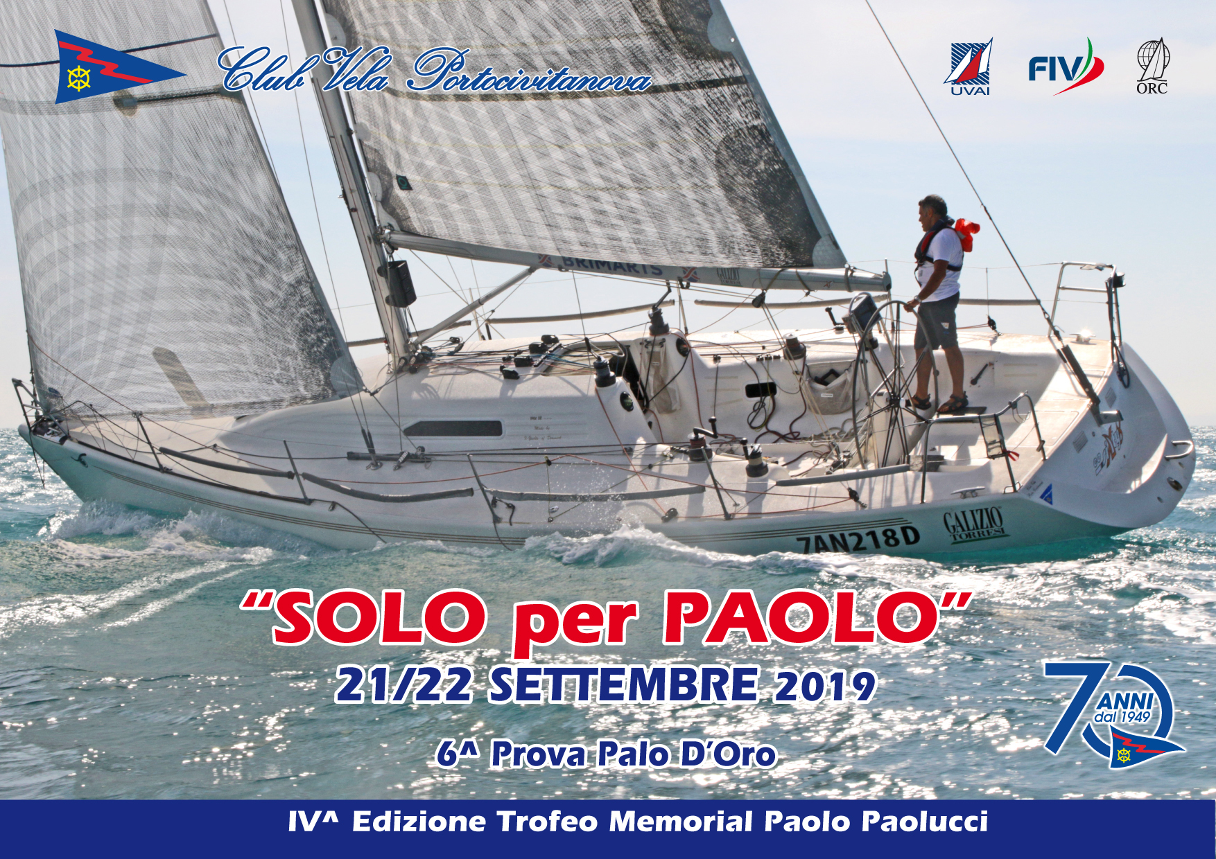 21 / 22 settembre – SOLO per PAOLO (valida Palo d’Oro 2019)