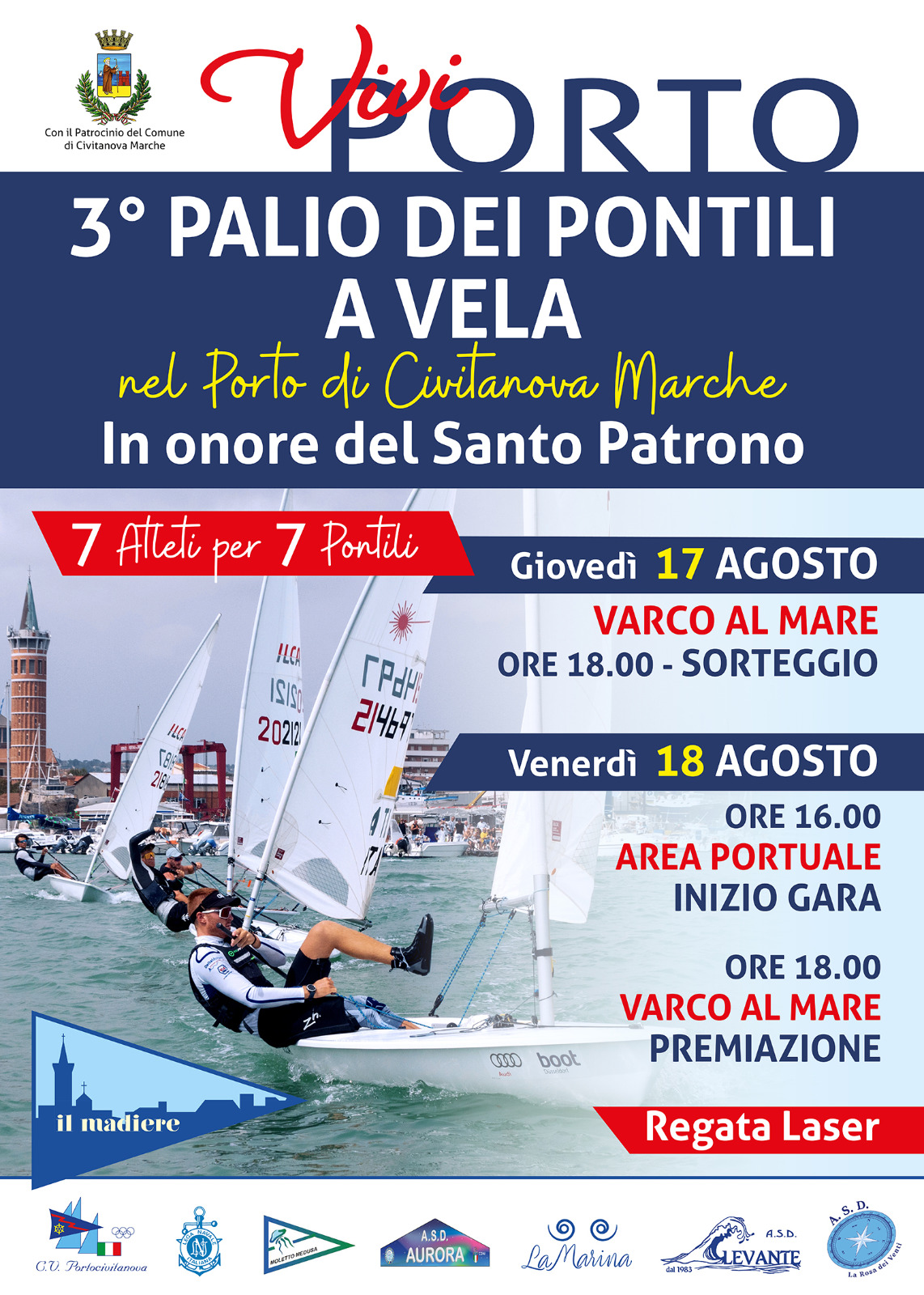 17 / 18 agosto 2023 – 3° PALIO DEI PONTILI A VELA