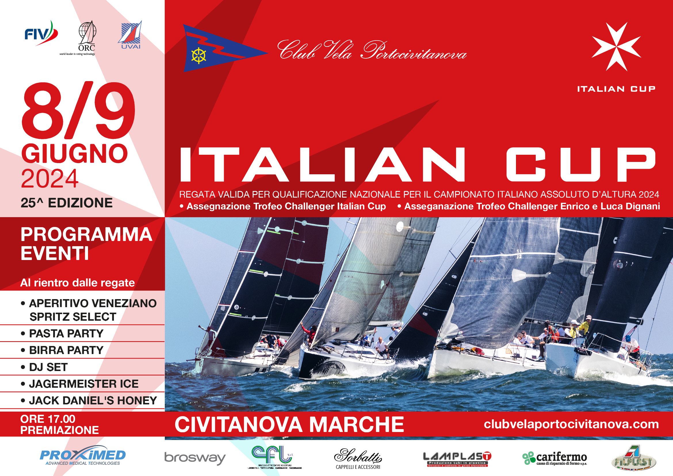 8 / 9 giugno 2024 – ITALIAN CUP – qualificazione Campionato Italiano Altura (valida Palo d’Oro)