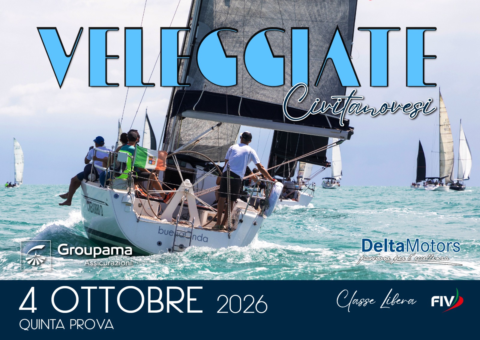 4 ottobre 2026 – VELEGGIATE CIVITANOVESI – 5^ prova (classe libera)